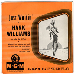Hank Williams / Luke The Drifter Just Waitin' USED VINYL 7INCH 45 RPM EP MONO