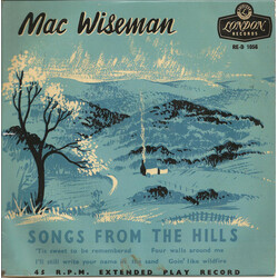 Mac Wiseman Songs From The Hills USED VINYL 7INCH 45 RPM EP