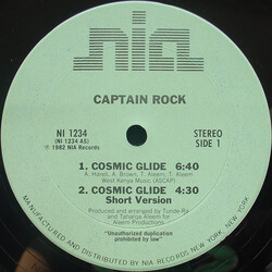 Captain Rock Cosmic Glide USED VINYL 12INCH 33 S RPM STEREO