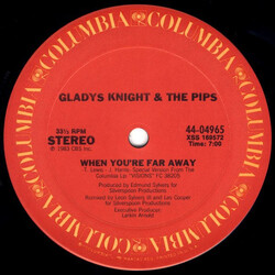 Gladys Knight And The Pips When You're Far Away USED VINYL 12INCH 33 S RPM STEREO