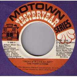 The Temptations Treat Her Like A Lady / My Love Is True (Truly For You) Vinyl 7" USED