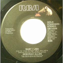 Deborah Allen Baby I Lied Vinyl 7" USED