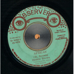Dennis Brown African / Dub Root Of David USED VINYL 7INCH 45 RPM