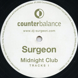 Surgeon Midnight Club Tracks I USED VINYL 12INCH EP 45 RPM 33 S RPM