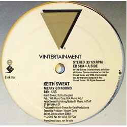 Keith Sweat Merry Go Round USED VINYL 12INCH 33 S RPM PROMO STEREO