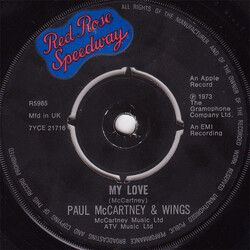 Paul McCartney & Wings My Love USED VINYL 7INCH 45 RPM SINGLE