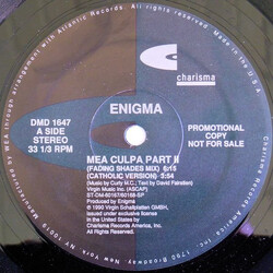 Enigma Mea Culpa Part II USED VINYL 12INCH SINGLE PROMO 33 S RPM