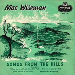 Mac Wiseman Songs From The Hills - No. 2 USED VINYL 7INCH 45 RPM EP MONO