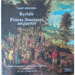 Chœur Des Moines De L'Abbaye Saint-Pierre De Solesmes / Dom Joseph Gajard Chant Grégorien - Kyriale / Prières Litaniques Anciennes Vinyl LP USED
