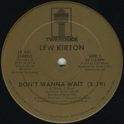 Lew Kirton Don't Wanna Wait USED VINYL 12INCH 33 S RPM
