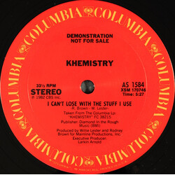 Khemistry (2) I Can't Lose With The Stuff I Use USED VINYL 12INCH 33 S RPM PROMO STEREO