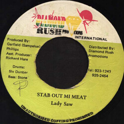 Lady Saw Stab Out Mi Meat USED VINYL 7INCH 45 RPM