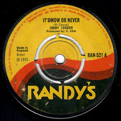 Jimmy London It's Now Or Never USED VINYL 7INCH 45 RPM
