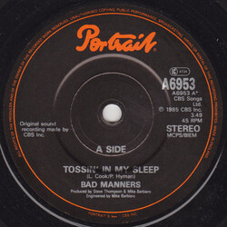 Bad Manners Tossin' In My Sleep USED VINYL 7INCH 45 RPM SINGLE