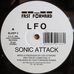 LFO (2) Sonic Attack USED VINYL 12INCH 45 RPM