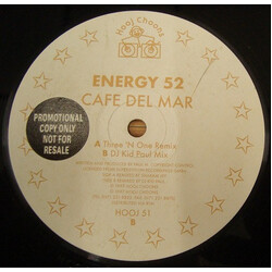Energy 52 Cafe Del Mar USED VINYL 12INCH PROMO
