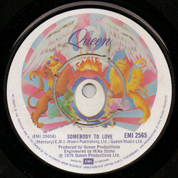 Queen Somebody To Love USED VINYL 7INCH 45 RPM SINGLE