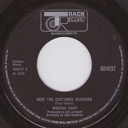 Marsha Hunt Keep The Customer Satisfied USED VINYL 7INCH 45 RPM