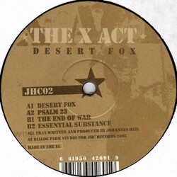 The X Act Desert Fox USED VINYL 12INCH 33 S RPM