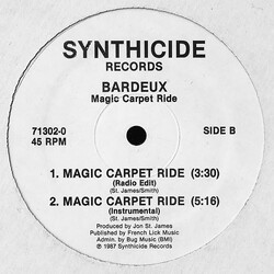 Bardeux Magic Carpet Ride USED VINYL 12INCH 45 RPM PROMO