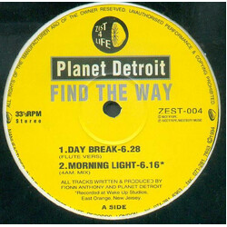 Planet Detroit (2) Find The Way USED VINYL 12INCH 33 S RPM STEREO