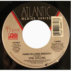 Phil Collins Something Happened On The Way To Heaven / Hang In Long Enough USED VINYL 7INCH 45 RPM SINGLE REISSUE STEREO