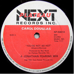 Carol Douglas You're Not So Hot USED VINYL 12INCH 33 S RPM
