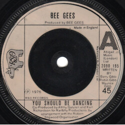 Bee Gees You Should Be Dancing USED VINYL 7INCH 45 RPM SINGLE