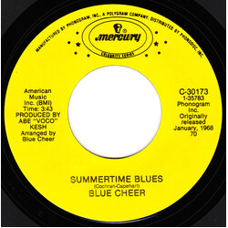 Blue Cheer / Blues Magoos Summertime Blues / (We Ain't Got) Nothin' Yet USED VINYL 7INCH 45 RPM REISSUE