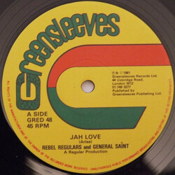 The Regulars / General Saint Jah Love USED VINYL 12INCH 45 RPM