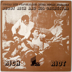 Buddy Rich And His Orchestra Rich Riot Vinyl LP USED