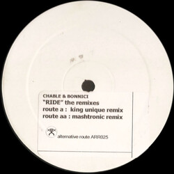 Luke Chable / Danny Bonnici Ride (The Remixes} USED VINYL 12INCH WHITE LABEL PROMO 33 S RPM
