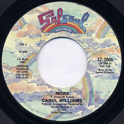 Carol Williams More USED VINYL 7INCH 45 RPM STYRENE