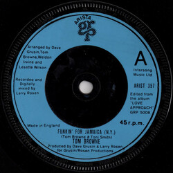 Tom Browne Funkin' For Jamaica (N.Y.) USED VINYL 7INCH 45 RPM SINGLE STEREO