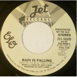 Electric Light Orchestra Rain Is Falling USED VINYL 7INCH SINGLE PROMO STYRENE STEREO