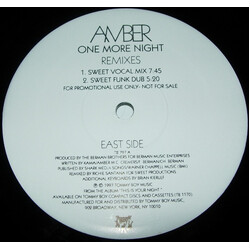 Amber One More Night (Remixes) USED VINYL 12INCH 33 S RPM PROMO