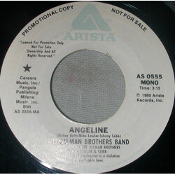 The Allman Brothers Band Angeline USED VINYL 7INCH 45 RPM PROMO STEREO MONO