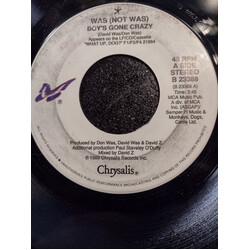 Was (Not Was) Boy's Gone Crazy / The Death Of Mr. Ping Pong USED VINYL 7INCH 45 RPM SINGLE STEREO
