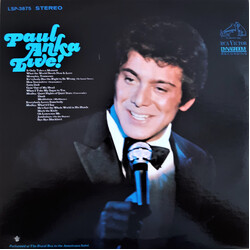 Paul Anka Paul Anka Live! Vinyl LP USED