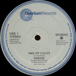 Harlow (2) Take Off USED VINYL 12INCH 33 S RPM