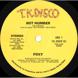 Foxy Hot Number USED VINYL 12INCH 45 RPM