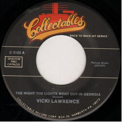 Vicki Lawrence / Billy & Lillie The Night The Lights Went Out In Georgia / La Dee Dah Vinyl 7" USED