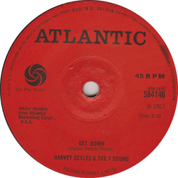 Harvey Scales & The Seven Sounds Get Down Vinyl 7" USED
