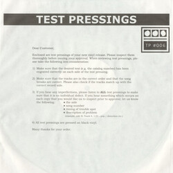 Demdike Stare Testpressing #006 USED VINYL 12INCH 45 RPM LIMITED EDITION
