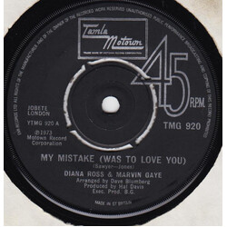 Diana Ross / Marvin Gaye My Mistake (Was To Love You) USED VINYL 7INCH 45 RPM SINGLE