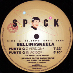 Marco Bellini / Skeela Punto G USED VINYL 12INCH 33 S RPM