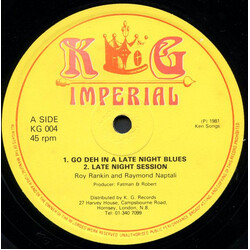 Roy Rankin / Raymond Naptali / U Brown Go Deh In A Late Night Blues / Babylon Policy USED VINYL 12INCH 45 RPM