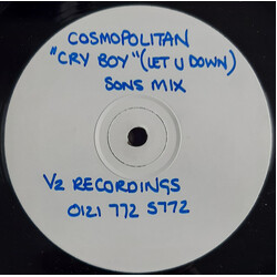 Cosmopolitan Cry Boy (Let U Down) USED VINYL 12INCH 45 RPM WHITE LABEL