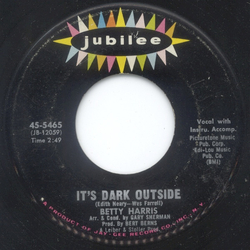 Betty Harris It's Dark Outside / His Kiss Vinyl 7" USED