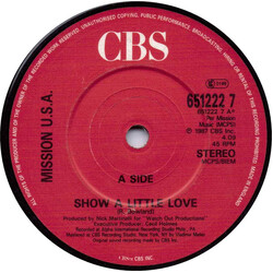 Mission (2) Show A Little Love USED VINYL 7INCH 45 RPM SINGLE